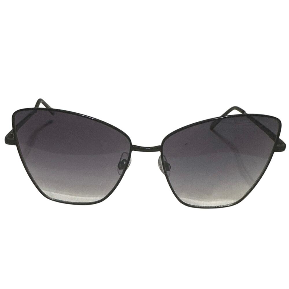 Foster Grant TEAGAN  Sunglasses Cat Eye Black Frame w/ Black Gradient Lenses